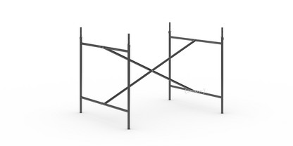 Châssis de table Eiermann 2 Noir|Vertical, centré  |100 x 78 cm|Avec rallonge en hauteur (hauteur 72-85 cm)