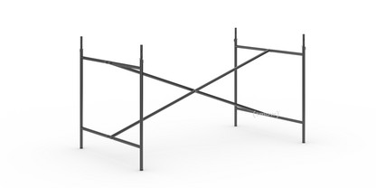 Châssis de table Eiermann 2 Noir|Vertical, centré  |135 x 78 cm|Avec rallonge en hauteur (hauteur 72-85 cm)