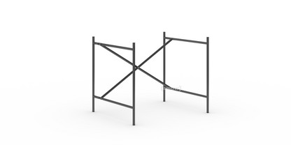 Châssis de table Eiermann 2 Noir|Vertical, décalé  |80 x 66 cm|Sans rallonge en hauteur (hauteur 66 cm)