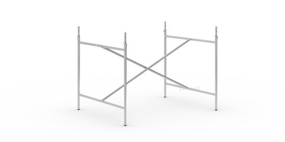 Châssis de table Eiermann 2 Argent|Vertical, centré  |100 x 78 cm|Avec rallonge en hauteur (hauteur 72-85 cm)