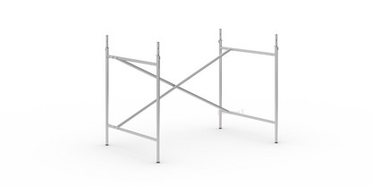 Châssis de table Eiermann 2 Argent|Vertical, décalé  |100 x 66 cm|Avec rallonge en hauteur (hauteur 72-85 cm)