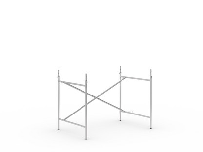 Châssis de table Eiermann 2 Argent|Vertical, décalé  |100 x 66 cm|Avec rallonge en hauteur (hauteur 72-85 cm)