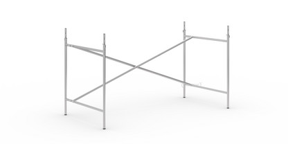 Châssis de table Eiermann 2 Argent|Vertical, décalé  |135 x 66 cm|Avec rallonge en hauteur (hauteur 72-85 cm)