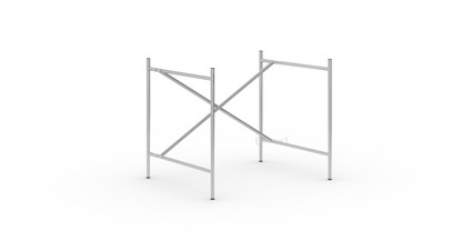 Châssis de table Eiermann 2 Argent|Vertical, décalé  |80 x 66 cm|Sans rallonge en hauteur (hauteur 66 cm)