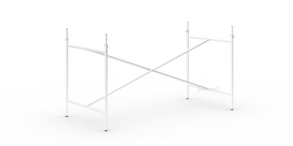 Châssis de table Eiermann 2 Blanc|Vertical, centré  |135 x 66 cm|Avec rallonge en hauteur (hauteur 72-85 cm)