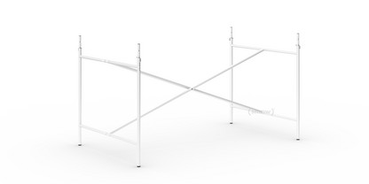 Châssis de table Eiermann 2 Blanc|Vertical, centré  |135 x 78 cm|Avec rallonge en hauteur (hauteur 72-85 cm)