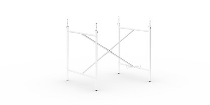 Châssis de table Eiermann 2 Blanc|Vertical, centré  |80 x 66 cm|Avec rallonge en hauteur (hauteur 72-85 cm)