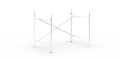 Châssis de table Eiermann 2 Blanc|Vertical, décalé  |100 x 66 cm|Avec rallonge en hauteur (hauteur 72-85 cm)