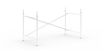 Châssis de table Eiermann 2 Blanc|Vertical, décalé  |135 x 66 cm|Avec rallonge en hauteur (hauteur 72-85 cm)
