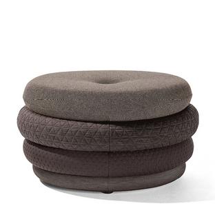 Pouf Fat Tom 4 coussins, sans pieds|Marron