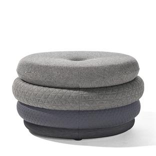 Pouf Fat Tom 4 coussins, sans pieds|Gris