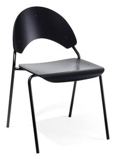 Chaise Frog Bouleau noir laqué