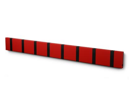 Knax 8 crochets|Noir|MDF laqué rouge