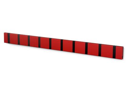 Knax 10 crochets|Noir|MDF laqué rouge