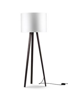 Luca Stand Moyen (H 140 cm)|Chêne fumé|Blanc