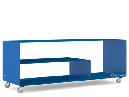 Sideboard R 111N Monochrome|Bleu gentiane (RAL 5010)|Roulettes industrielles