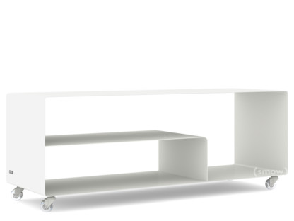 Sideboard R 111N Monochrome|Blanc pur (RAL 9010)|Roulettes transparentes