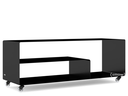 Sideboard R 111N Monochrome|Noir profond (RAL 9005)|Roulettes transparentes