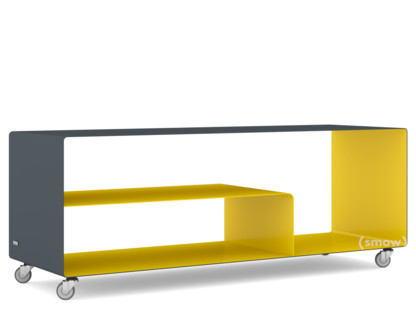 Sideboard R 111N Bicolore   |Gris anthracite (RAL 7016) - Jaune signalisation (RAL 1023)|Roulettes industrielles