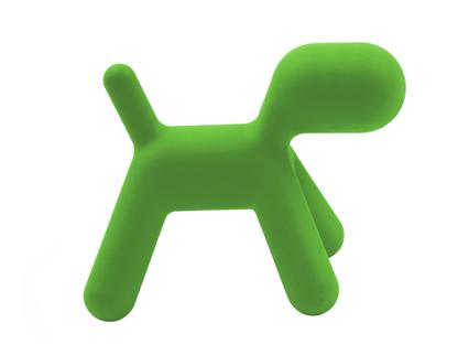 Puppy Très grand (H 81 x L 61,5 x P 102 cm)|Polyéthylène (adapté à une utilisation en extérieur)|Vert mat (1360 C)