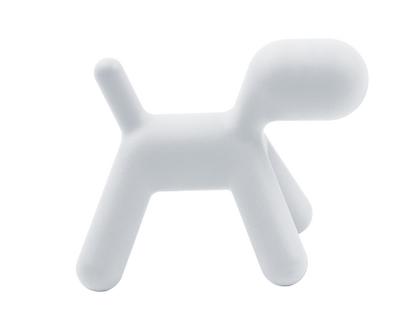 Puppy Très grand (H 81 x L 61,5 x P 102 cm)|Polyéthylène (adapté à une utilisation en extérieur)|Blanc mat (1700 C)