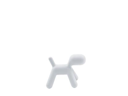 Puppy Petit (H 34,5 x L 26 x P 42,5 cm)|Polyéthylène (adapté à une utilisation en extérieur)|Blanc mat (1700 C)