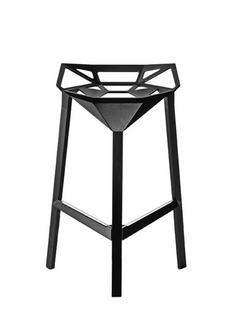 Stool_One Hauteur de l'assise pour la version cuisine 670 mm|Noir mat (5130)