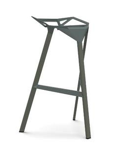 Stool_One Hauteur de l'assise pour la version bar 770 mm|Gris-vert brillant (5256)