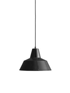 Workshop Lamp W3 (Ø 35 cm)|Noir brillant
