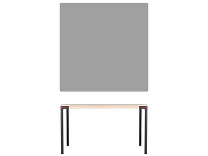 Table Seiltänzer 75 x 120 x 120 cm|Linoleum foncé|Rouge