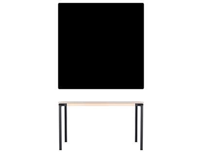 Table Seiltänzer 75 x 120 x 120 cm|Linoleum noir|Noir