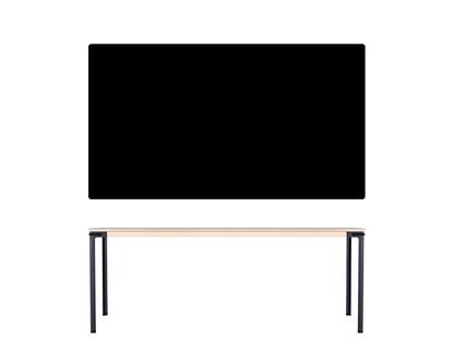 Table Seiltänzer 75 x 190 x 90 cm|Linoleum noir|Noir