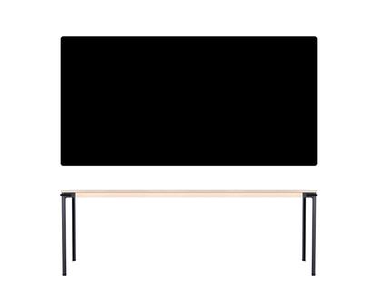 Table Seiltänzer 75 x 220 x 90 cm|Linoleum noir|Noir
