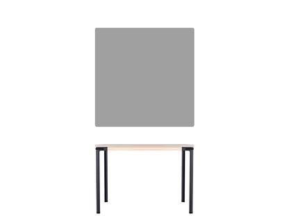 Table Seiltänzer 75 x 90 x 90 cm|Linoleum foncé|Noir