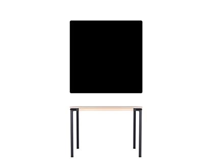 Table Seiltänzer 75 x 90 x 90 cm|Linoleum noir|Noir
