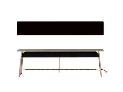 Langer Max 43 x 140 x 30 cm|FU noir|Noir et rouge