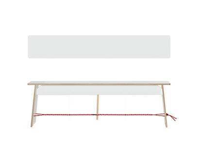 Langer Max 43 x 140 x 30 cm|FU blanc|Noir et rouge