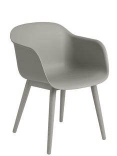 Fiber Armchair Wood Gris