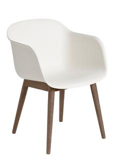 Fiber Armchair Wood Blanc naturel / marron foncé