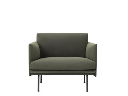 Outline Studio Chair Tissu Fiord 961 - Gris-vert