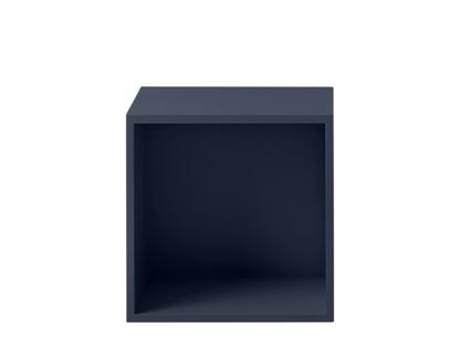 Système d'étagères Stacked M (43,6 x 43,6 x 35 cm)|Avec paroi arrière|Bleu nuit