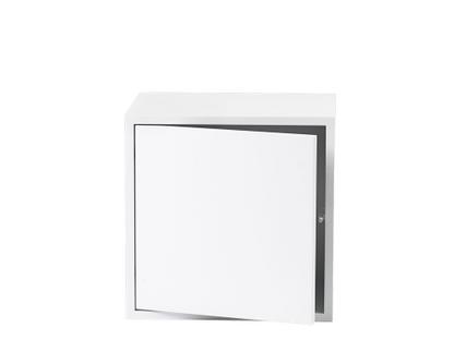 Système d'étagères Stacked M (43,6 x 43,6 x 35 cm)|Avec porte|Blanc
