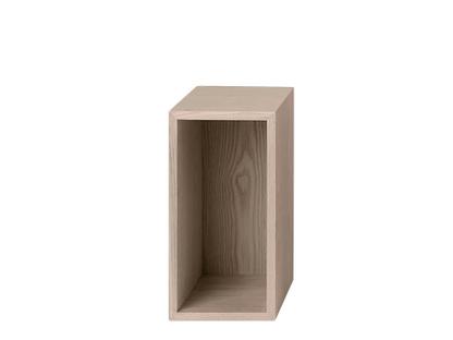 Système d'étagères Stacked S (21,8 x 43,6 x 35 cm)|Avec paroi arrière|Chêne