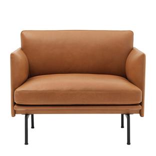 Chaise Outline  Cuir cognac