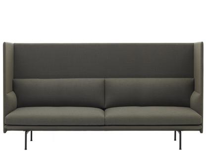 Outline Highback Sofa 3 places|Tissu Fiord 961 - Gris-vert