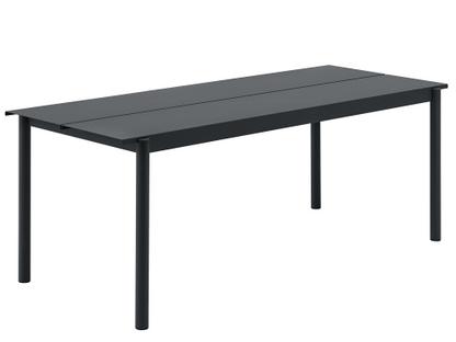 Table Linear Outdoor L 200 x l 75 cm|Noir