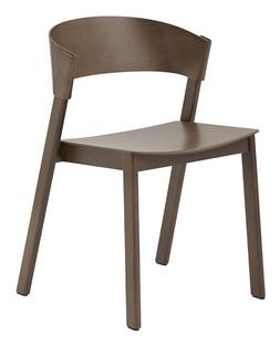 Chaise Cover Side  Frêne teinté brun foncé