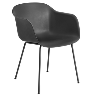 Fauteuil Fiber Tube Noir