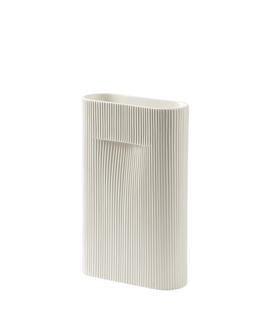 Vase Ridge Medium (H 35 cm)|Off-White