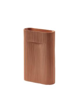 Vase Ridge Medium (H 35 cm)|Terracotta